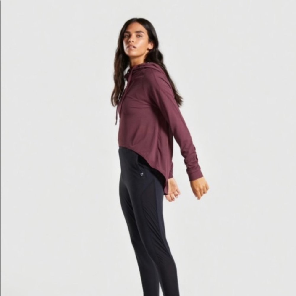Gymshark Burgundy Hoodie - Picture 2 of 8